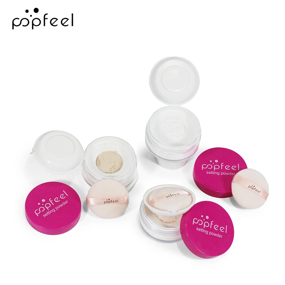 POPFEEL Matte Setting Powder-Oil Control, Soft Focus Finish, długotrwały makijaż, idealny puder do twarzy zapewniający bezwadny makijaż
