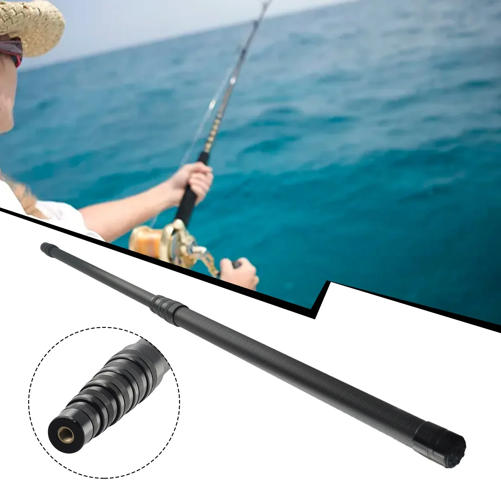 Netting Rod Pole 46T High Carbon Folding Net Head For Catching Big Fish Retractable Pole Fishing Accessories High Quality