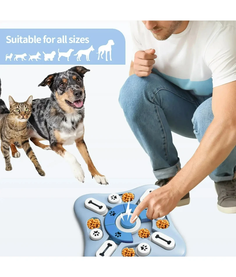 

Dog Toys Slow Feeder Interactive Increase Puppy IQ Food Dispenser Slowly Eating NonSlip Bowl Pet Puzzle Cat Dogs Training Game