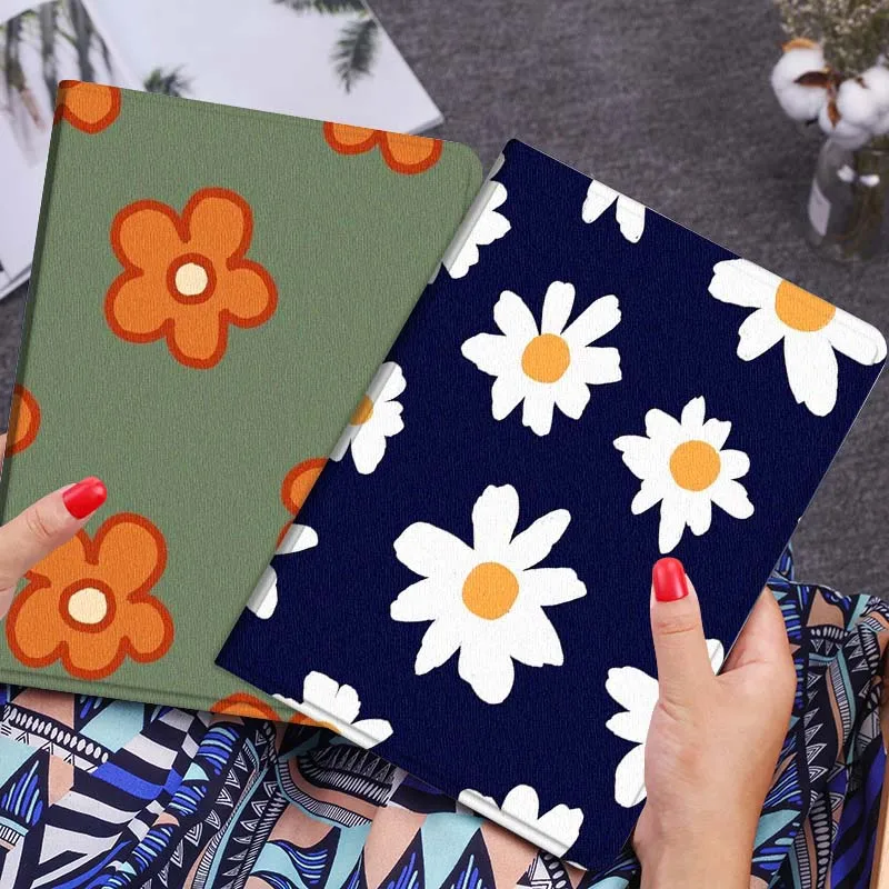 

Colorful Beautiful Flowers Gift Tablet Case For Lenovo Xiaoxin Legion Pad Tab Pro GT Y700 Gen4 2 11 P11 M10 K10 3rd Plus Gen