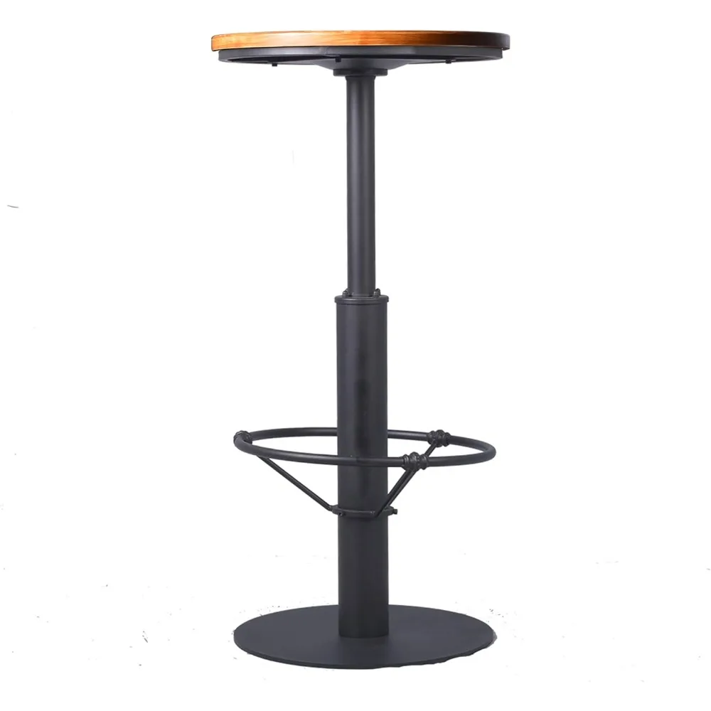 

Bar Tables, 42inch simple and modern Bar Tables w/ Round Metal Base, Industrial Style Bistro Table, Bar Tables