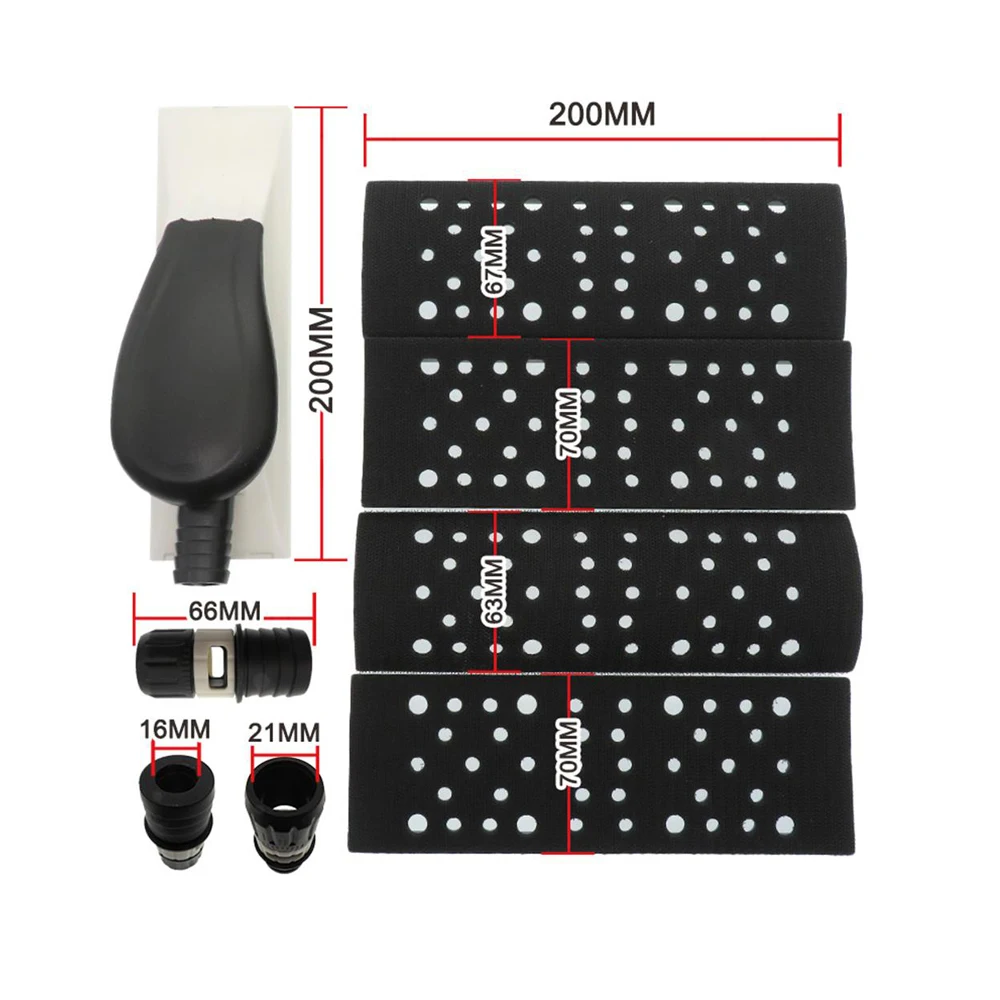 taco de lixar automotivo profissional Vacuum Hand Sander Sponge Pad, Lixar Bloco, Sem Poeira, Substituição Pad para Polimento De Madeira, Reparação