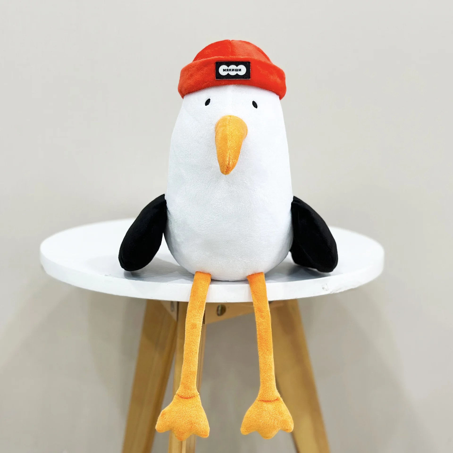 

New Мягкая Seagulls Wearing Red Hats Fun Cartoon Plush Toys Accompanying Plush Toys Room Decorations Children Birthday Gift