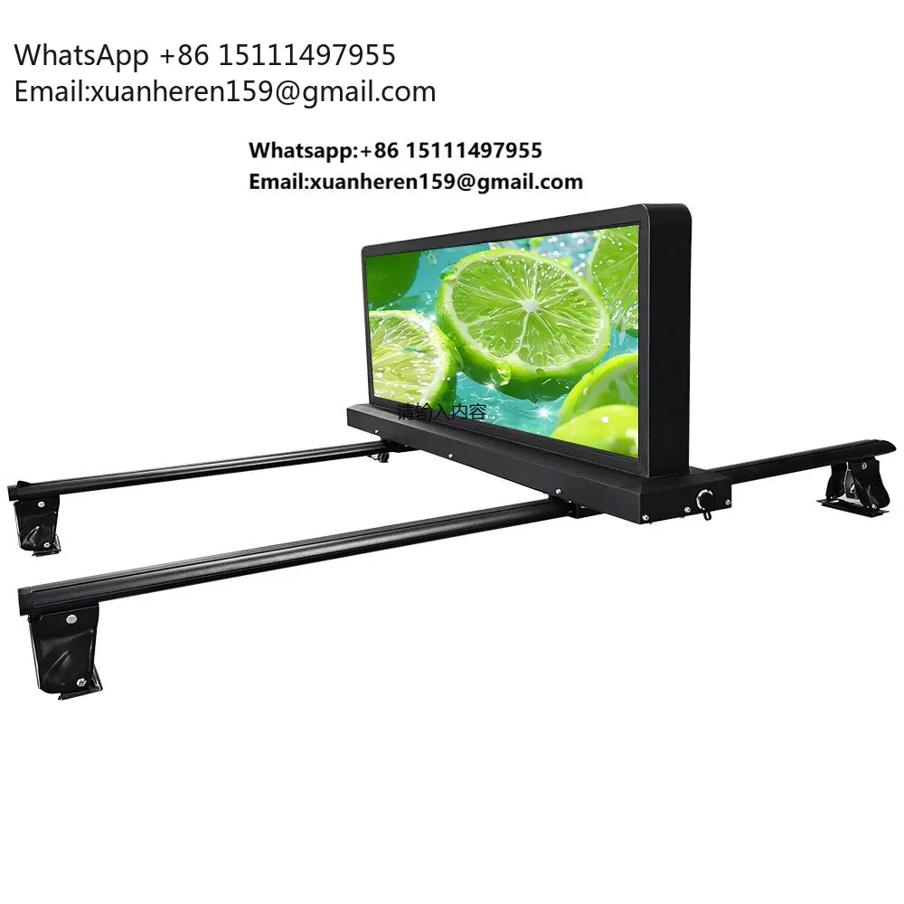 Hot Selling Outdoor Waterproof LED P2.5 P5 Taxi Screen 960x320mm Car Top Advertising Screen