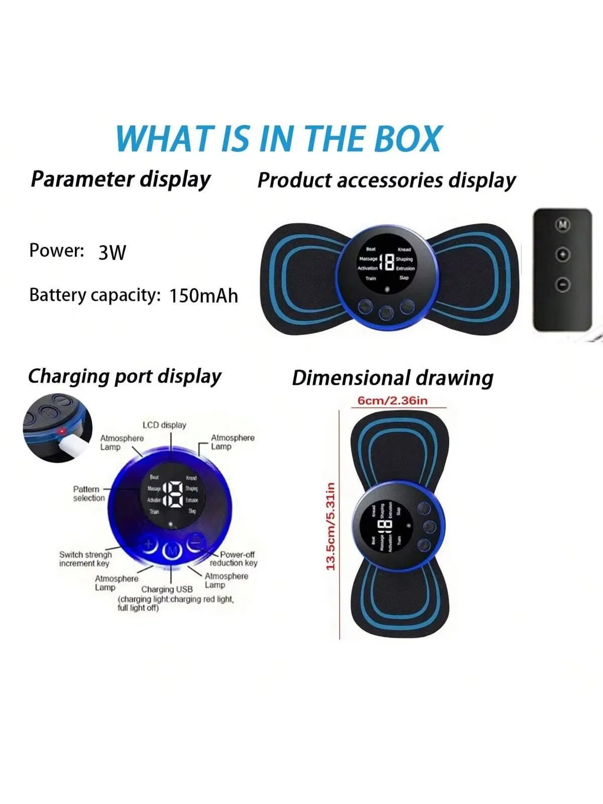 2026 Intelligent Mini Electric Neck Massager Charging Portable Shoulder and Neck Massage Patch with Multiple Adjustable