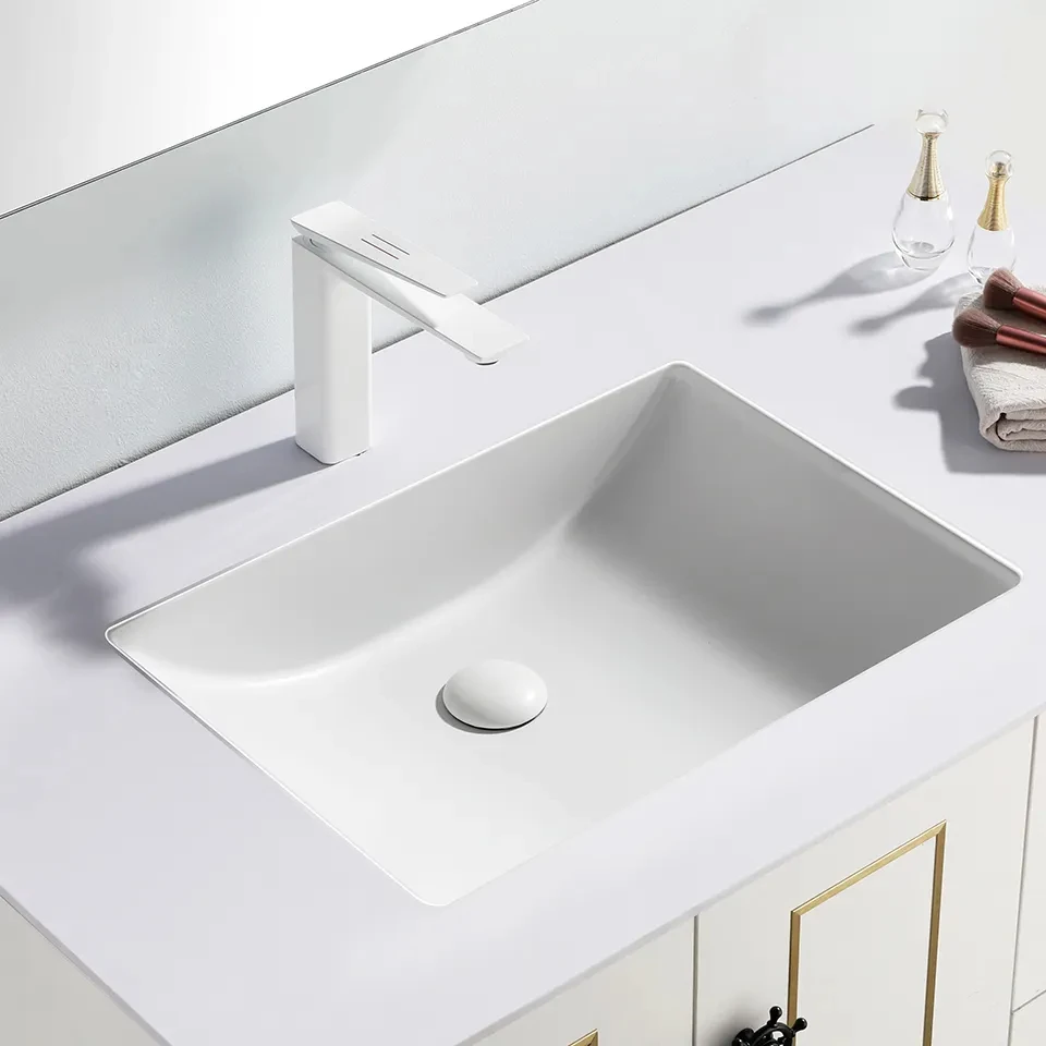 

stainless steel ceramic base vanity sink, suitable for restaurants, bathrooms