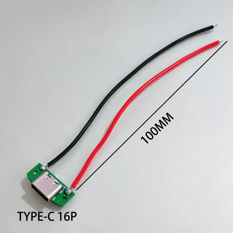 Cltgxdd 1 Stück USB-Typ-C-Buchsenadapterplatine 16P, nur zum Laden von 5V 3A, mit PH1.25/2.0/2.54mm Anschlusskabel für DIY-Lademodul – Detail 10