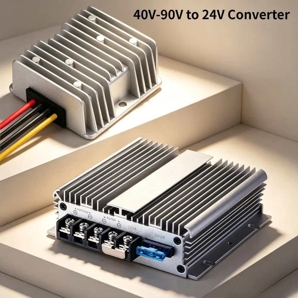 DC 40V-90V to 24V Converter 8V-40V Step Down Voltage Regulator to 12V 30A Buck Transformer Power Supply for Golf Cart Club Car