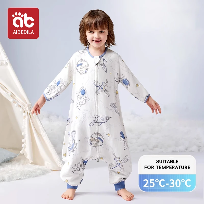 

AIBEDILA Baby Onesies Climbing Clothes Sleeping Bag Summer Newborn Boys Girls Rompers Short Mid Long Sleeved Infant Clothes
