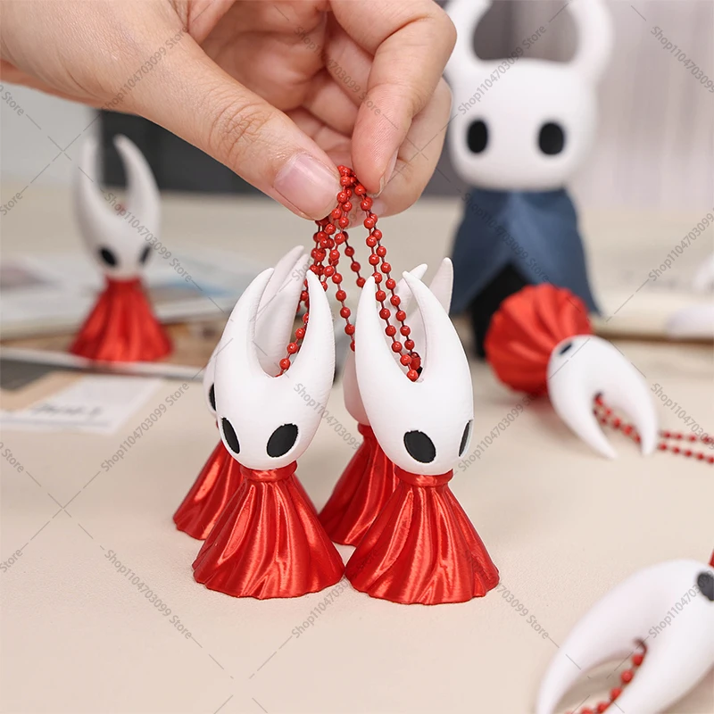 3d impresso oco cavaleiro figuras hornet chaveiros bonito anime figura boneca mochila pingente presentes de aniversário