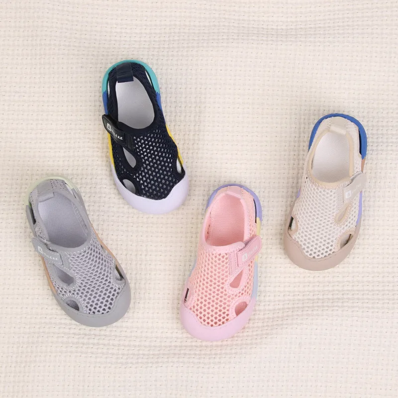 Baby Walking Shoes Summer Soft Sole Casual Sandals Boys Girls Sneakers Breathable Mesh Children Sneakers Infant Toddler Shoes