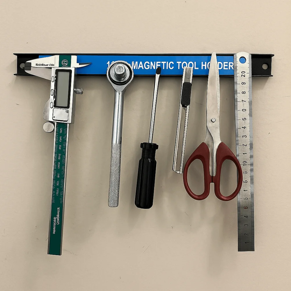 Premium Quality Magnetic Tool Organizer Heavy Duty Strong Magnetic Metal Tool Holder Space Saving Wall-Mounted Magnetic Tool Bar