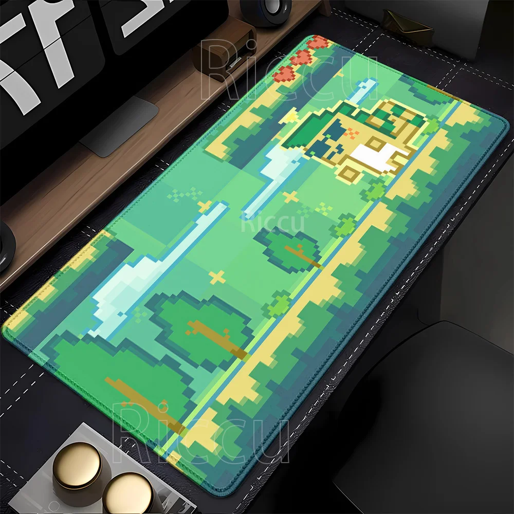 Charaktermuster Genshin Impact Mauspad, Gaming-Bürozubehör, Mauspad, Computer, große Spielmatte, Schreibtischunterlage aus Gummi mit HD-Druck