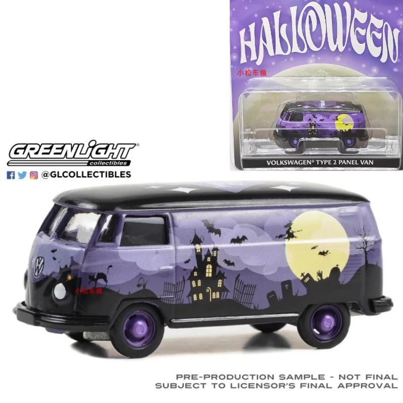 

Green Light 1:64 T2 Bus Van - 20.23 million Halloween, Model Limited Edition Collectible Wall Pendant Gift
