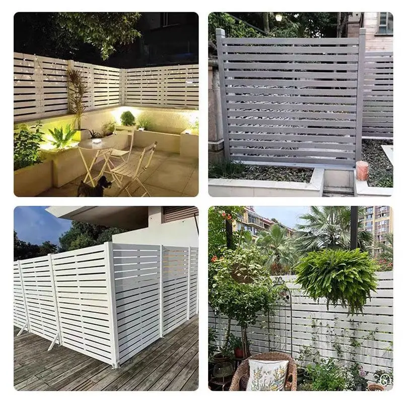 

Anti-corrosion wooden fence fence courtyard balcony fence outdoor white partition baffle wooden garden