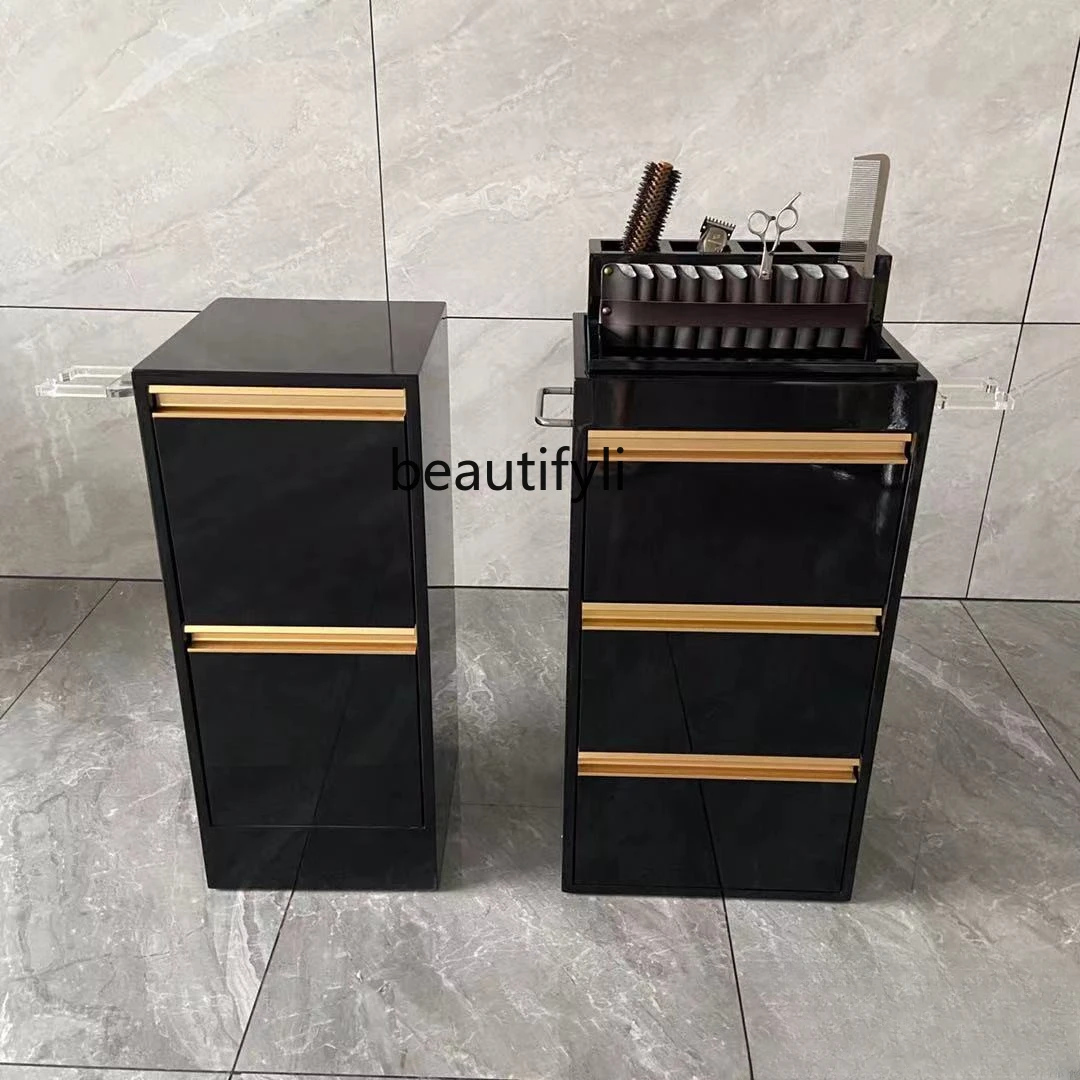 

Barber Shop Tool Cabinet Drawer Hair Products Floor Cabinet Hair Salon Locker