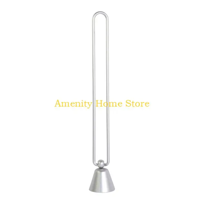 F26C Home Candle Care Accessories, Iron Candle Snuffer with Long Handle and Bells Head for Jar Candle and Holder Setups
