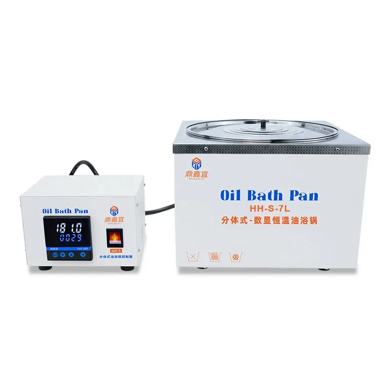 Laboratory digital display constant temperature single hole oil bath pot can be timed