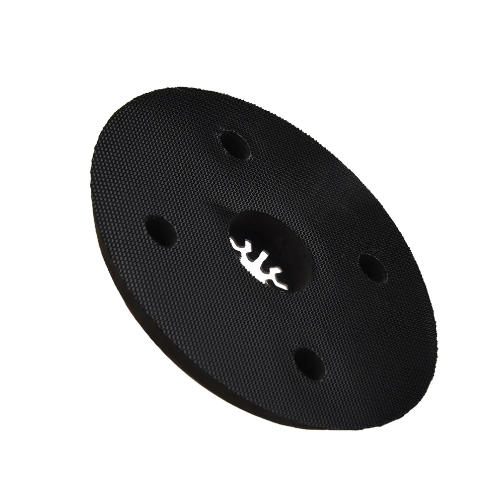 Vibration Round Sanding Pad for Multimaster, 115mm Diameter, Black+Silver Design, Stainless Steel+EVA Material