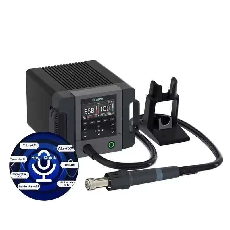 

Hot Air QUICK 861Pro Station English Voice Control for Phone Motherboard IC Chip Multifunctional Repair