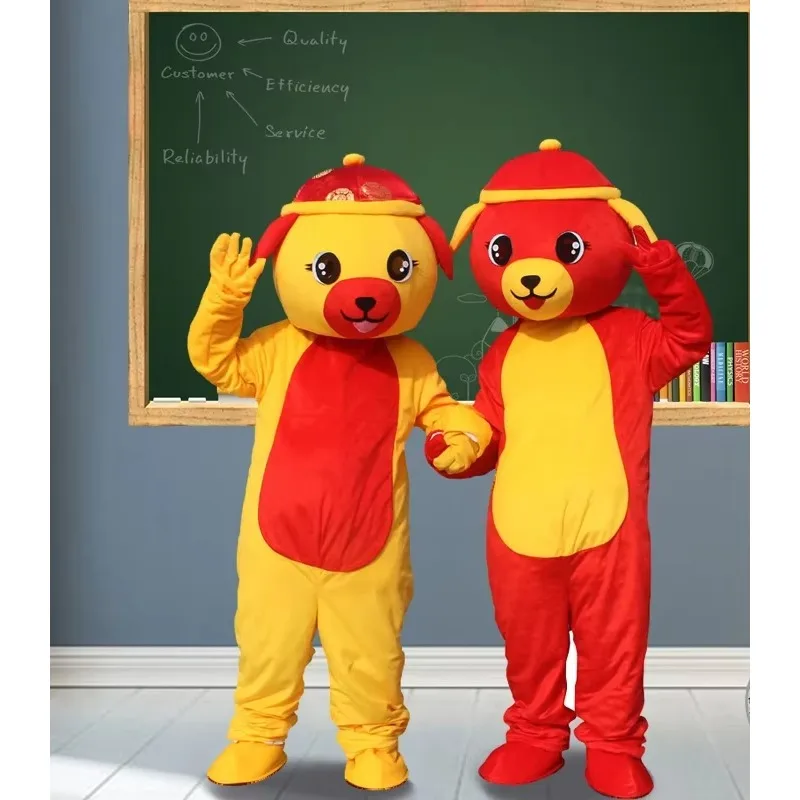 

Cute Dog Cartoon Mascot Costumes Adult Walking Cosplay Performance Costume Activity Performance Props Doll Costume