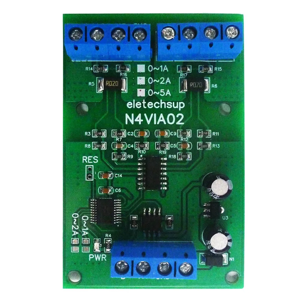 3 in 1 RS485 Modbus RTU Current & Voltage Meters Board 0-30V Voltage Signal Measurement 5A Current Collection Module