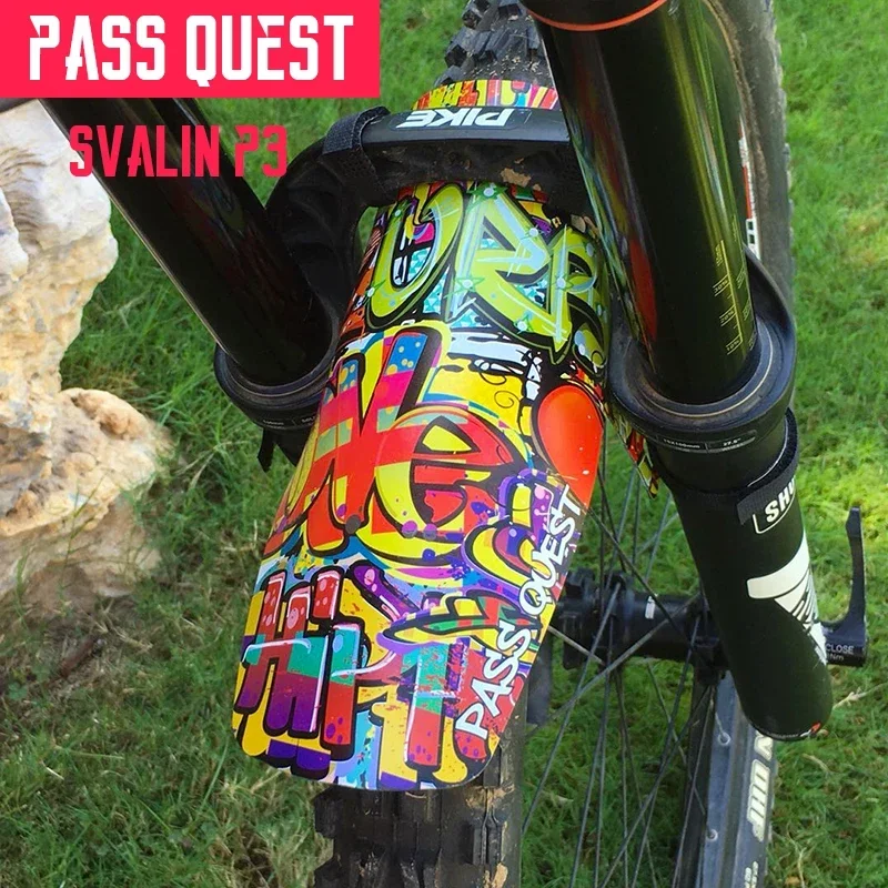 PASS QUEST Mountain Bike Mudguard Suit for 26/27.5/29in Bike Fork AM DH FR ENDURO DIY Bike Fender Bicycles Accessories