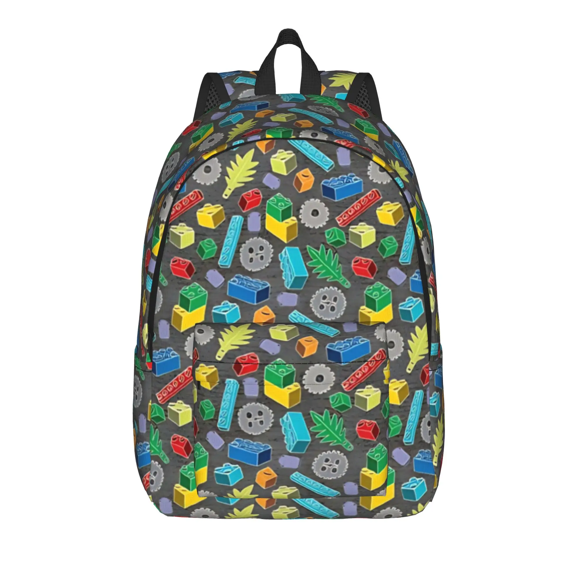 Colourful Building Blocks  Backpack  Travel Backpacks Female Leisure School Bags High Quality Large Rucksack