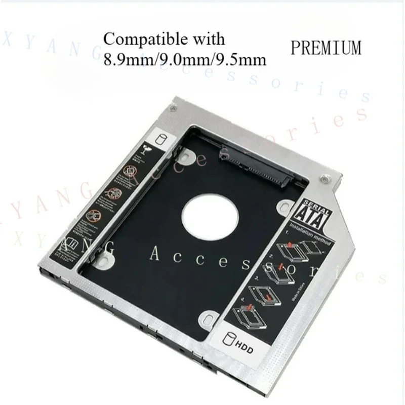 N+ Laptop Optical Drive Bay Hard Drive Caddy Box Compatible with for Fujitsu S8380, SH782, S936, AH556, E753