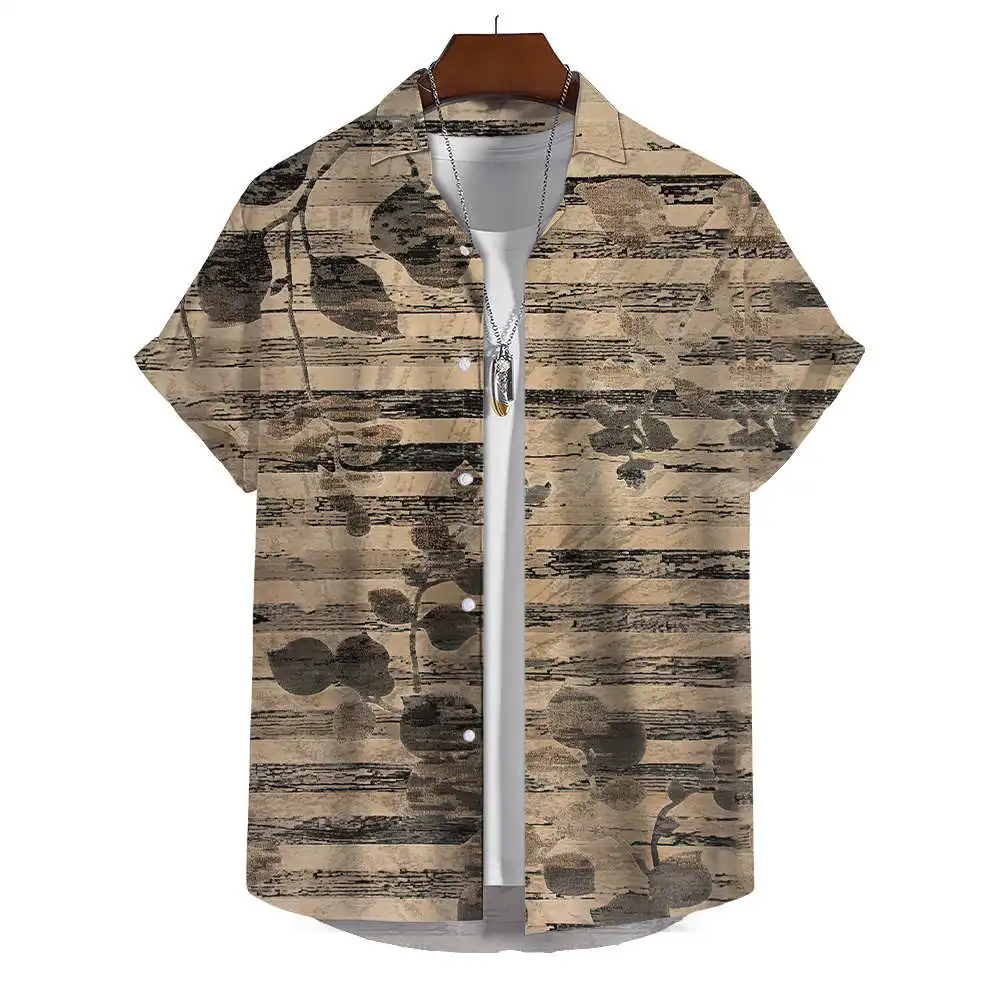

Casual Loose Print ort Sve Men's irt Breathable Moisture ng Ultra ort Sle Zipper Closure Cotton Blend Summer ...