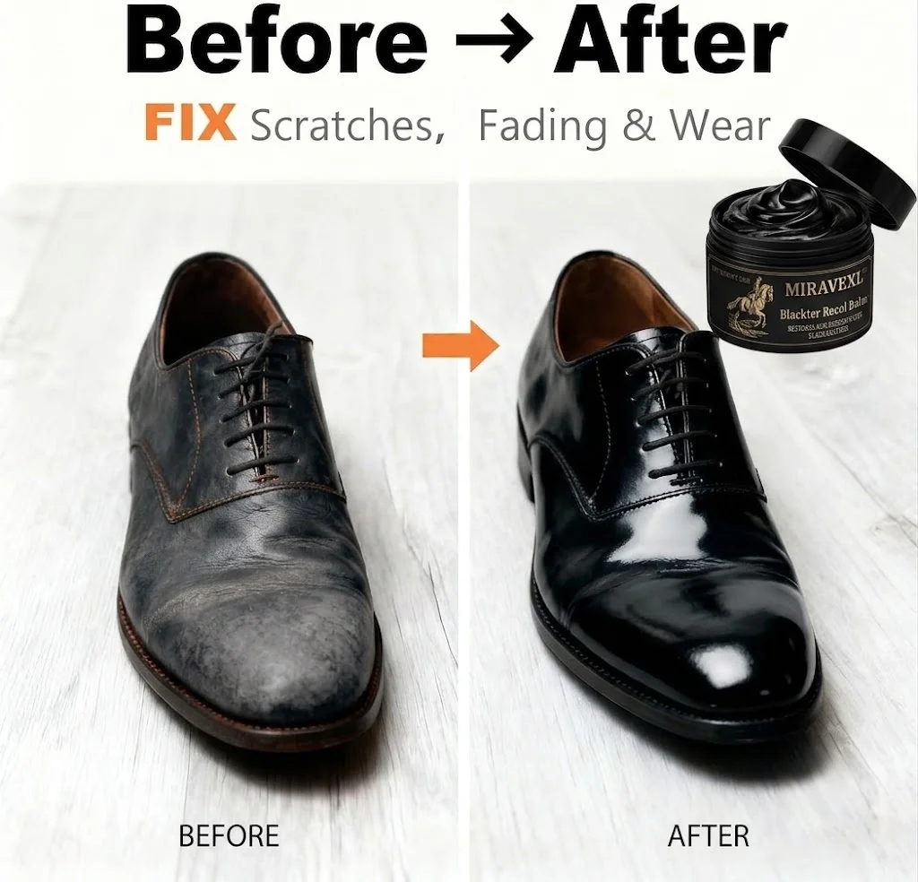 50ml Leather Color Restorer Balm Black Scratch Repair Cream for Car Seats Couch Boots Bags Renewal Kit with Applicator Sponge