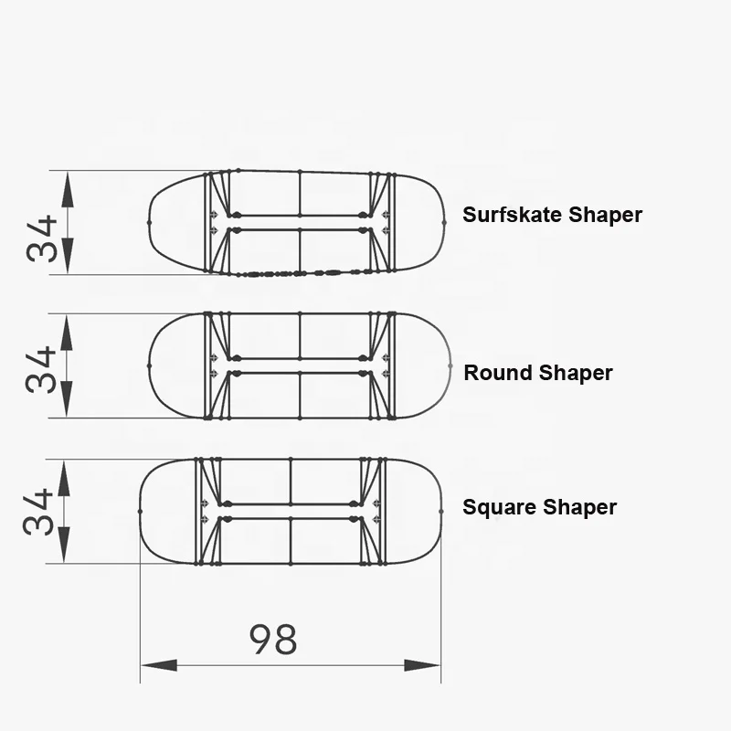 For New metal fingerboard mold fingerboard deck mold