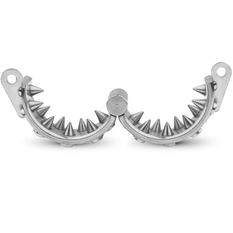 BDSM Spiked Metal Cock Ring, Stainless Steel CBT Penis Ring with Spikes, Male Urethral Sounding Plug, Extreme Sex Toys for Men
