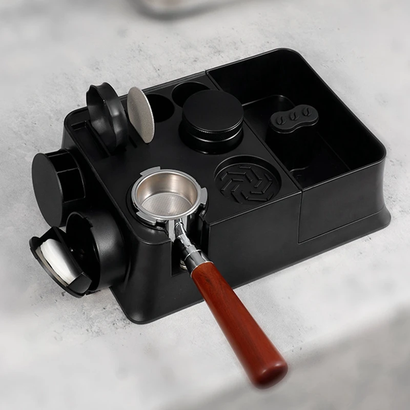 

Coffee Tamper Stand Portafilter Holder Non Slip Espresso Tamping Station Multifunctional Storage Bracket For Cafe Shop