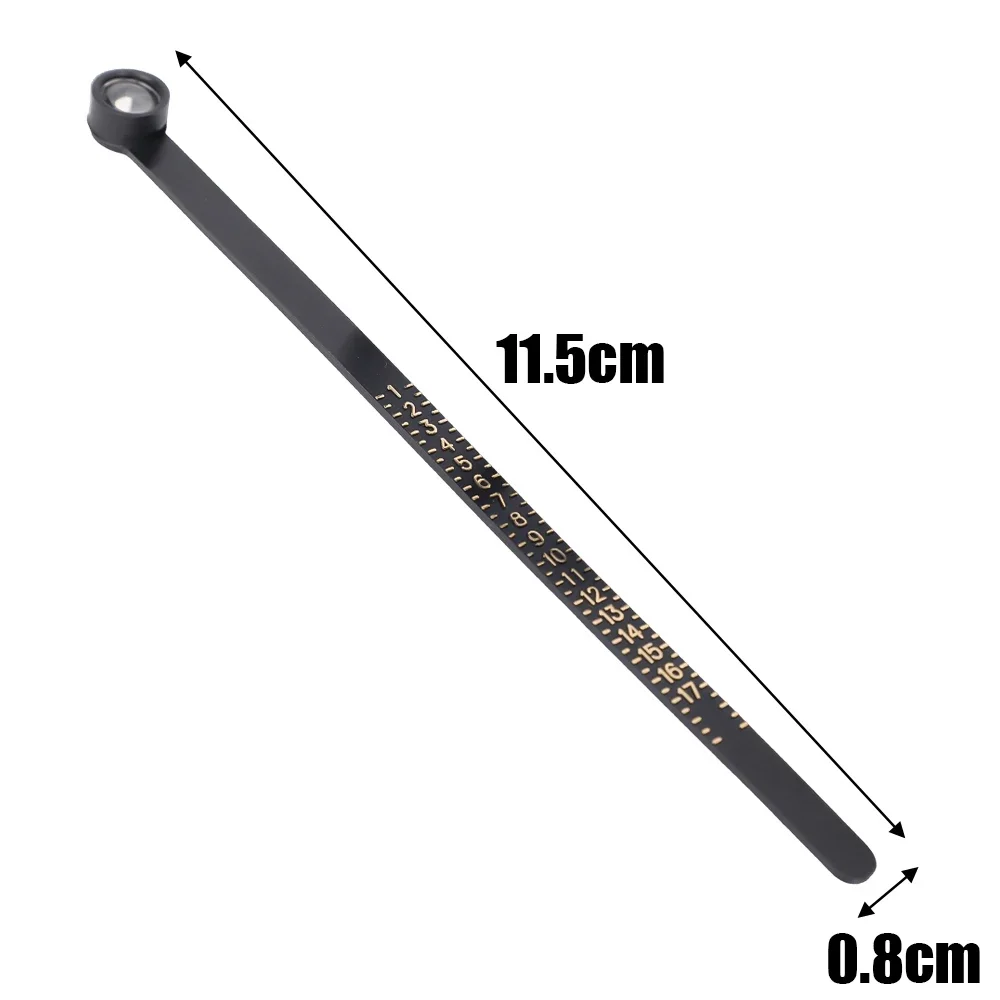 Magnifying Glass Ring Ruler Ring Measuring Tape Adjustable Ring Circle Finger Sizers Measuring Tool Standard US UK EU HK Size