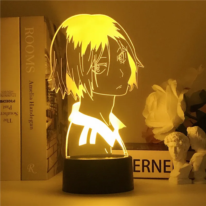 Anime Haikyuu 3D Led Night Light Kozume Kenma Lamp for Bedroom Decor Nightlight Kids Children Birthday Gift Acrylic Table Lamp