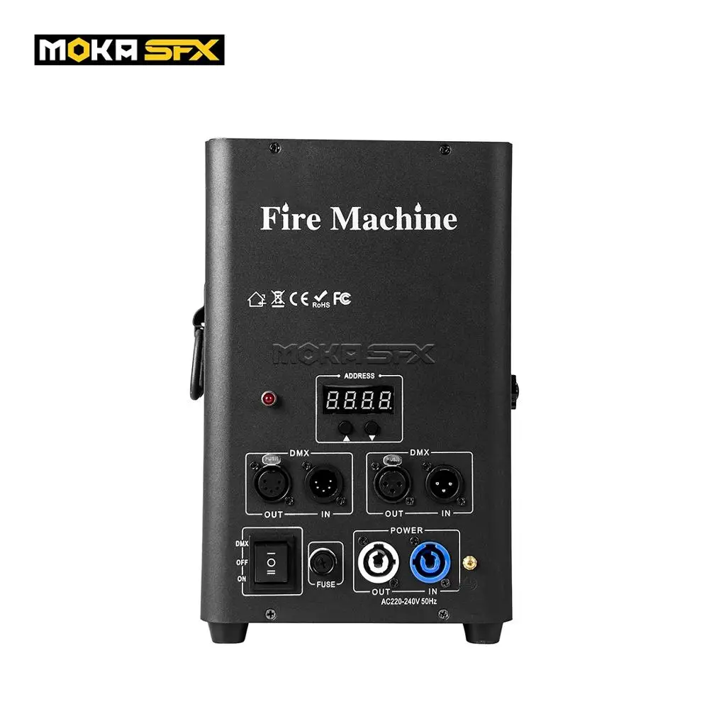 

Big Flame Thrower DMX Fire Machine One Head Professional Stage Flame Machines Indoor Safety Nightclub Show DJ 2-4M High Spray