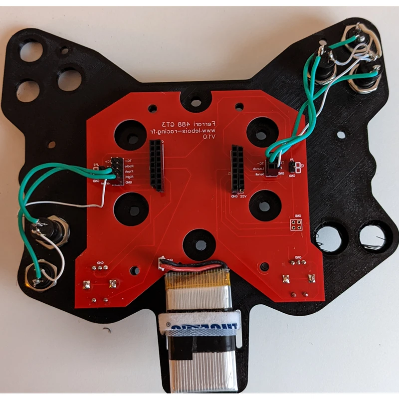 PCB Developpement board for Simucube wireless emitter compatible with SRT Button Plate and Sim Racing Steering Wheel