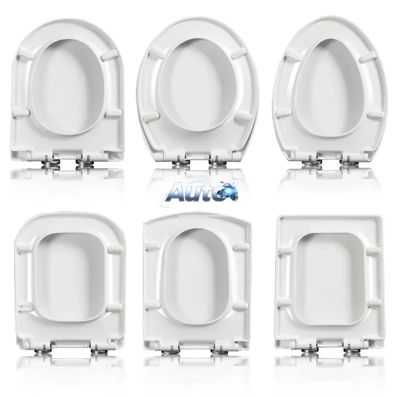 1PC Square Toilet Cover Seat Toilet Cover Slow Down One-Button Quick-Release Toilet Household  Cover