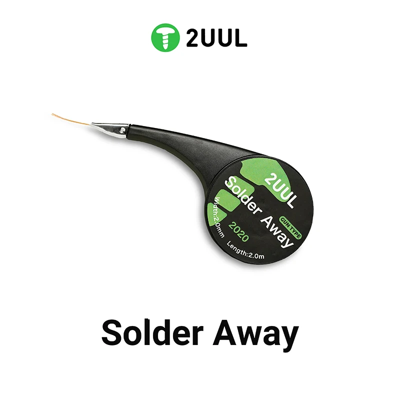 

2UUL Solder Away Anti-Hot Desoldering Wick DW21 Solder Strip 2020 Tin Absorbing Tape for Welding and Desoldering Tools