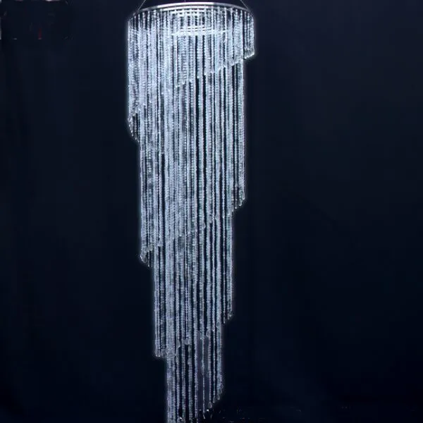 

Wedding decoration acrylic wire beads square four-layer chandelier