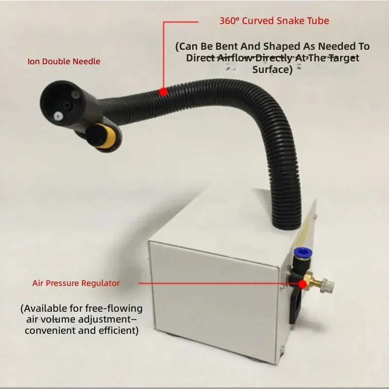 Double Integrated Induction Ion Wind Snake Air for BD-180BF-B with Large Wind Output and Big Head Electrostatic