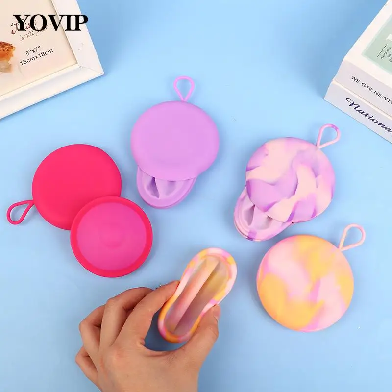 Silicone Menstrual Cup Menstrual Disc Set Feminine Hygiene Women Health Care Period Menstrual Collector Extra-Thin Sterilizing