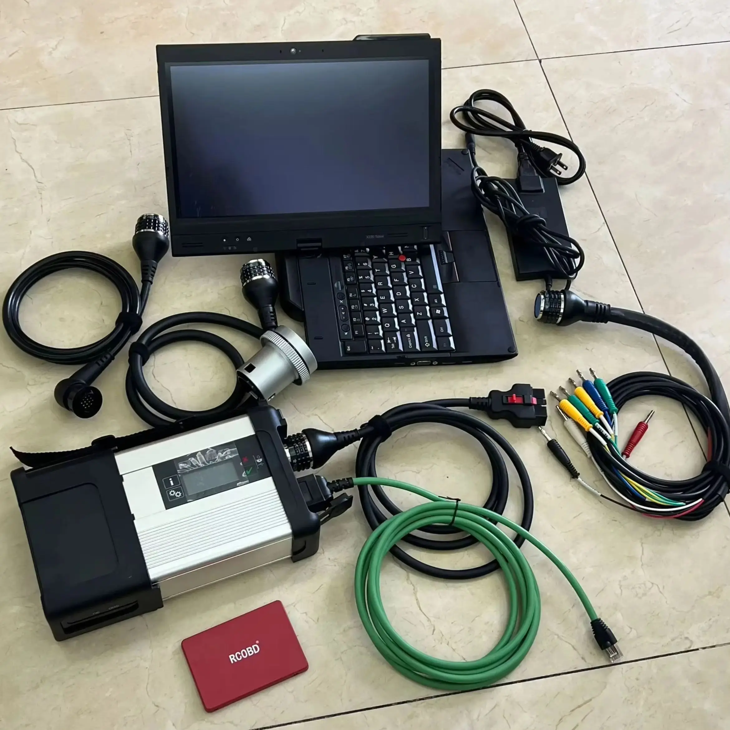 

X220T I5 8G используемый планшет MB STAR C5 SD Compact 5 мультиплексор OBD2 Кабели 512 ГБ SSD Программное обеспечение хорошо устанавливается