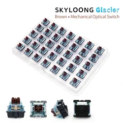 SKYLOONG Optical Switch Glacier Seires 35pcs/box Linear/Tactile Switch for Optical keyboard Pre-lubed Keyboard Switch