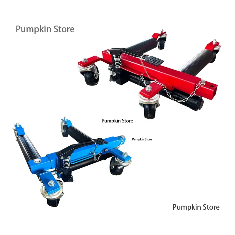 Dragway Tools 12in Ratcheting Foot Pedal Hydraulic Repair Moving Mover Position Jack Vehicle Moving Dolly