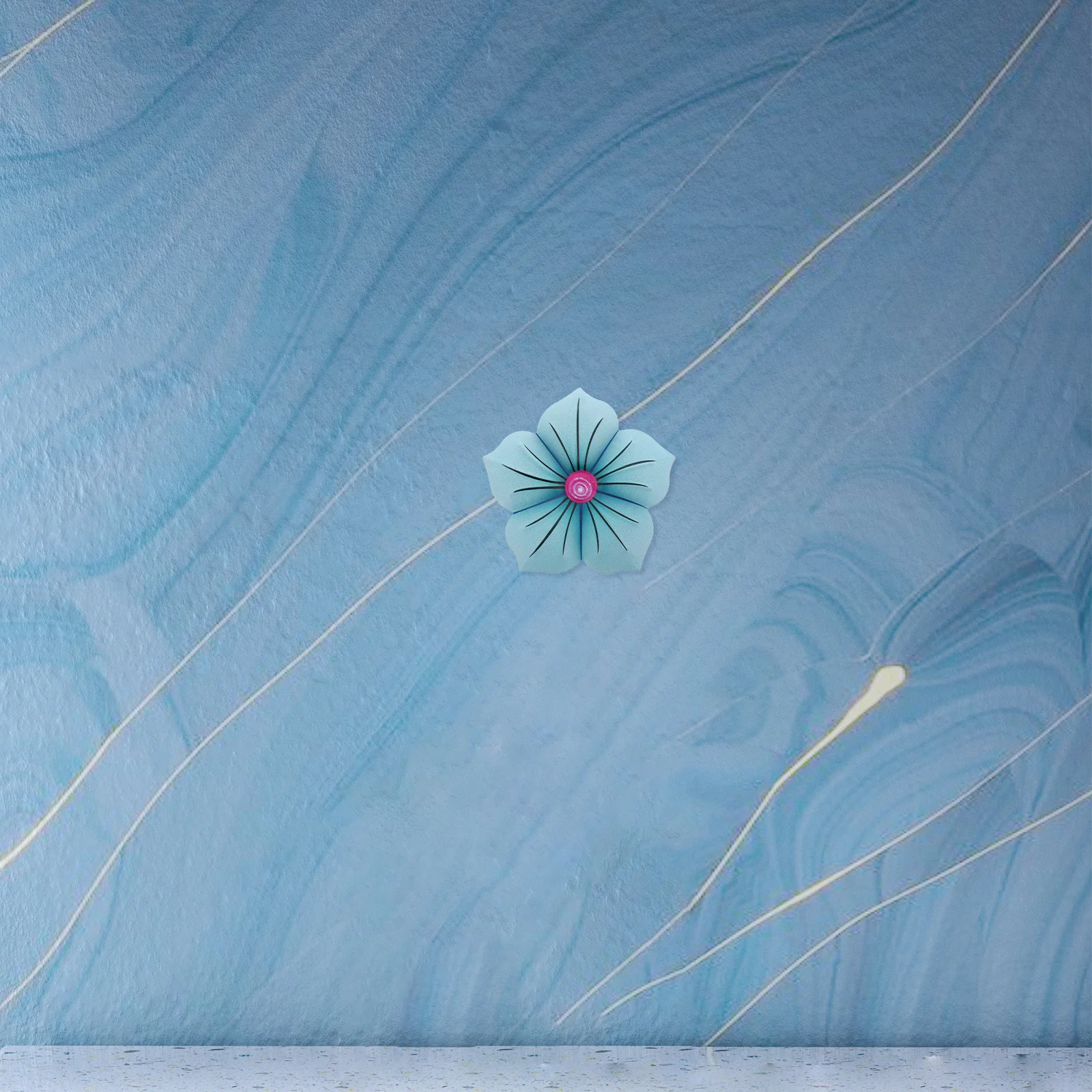 

1pcs Iron Flower Decor Metal Hanging Sculpture For Living Room Garden Outdoor Fence Metal Yard Decor Small Craft Decoration