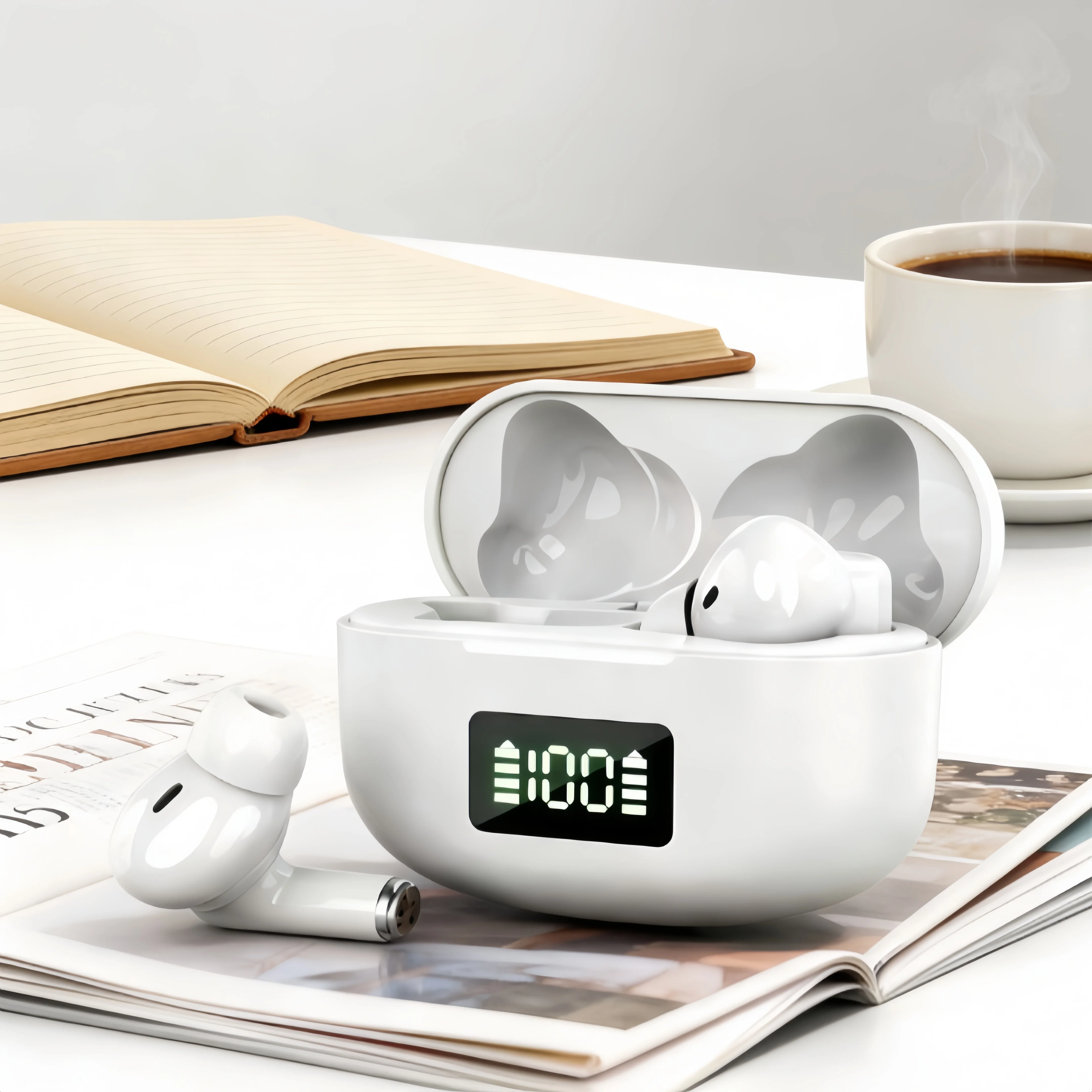 Bluetooth Earbuds Wireless Headphones Lightweight Bluetooth Headsets Distribute Weight Evenly To Prevent Neck Strain view 3