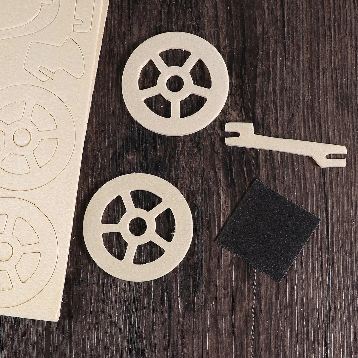 

3D Handmade Wooden Off-Road Vehicle Puzzle Educational Intellectual Development DIY Puzzle for Kids Table Decoration