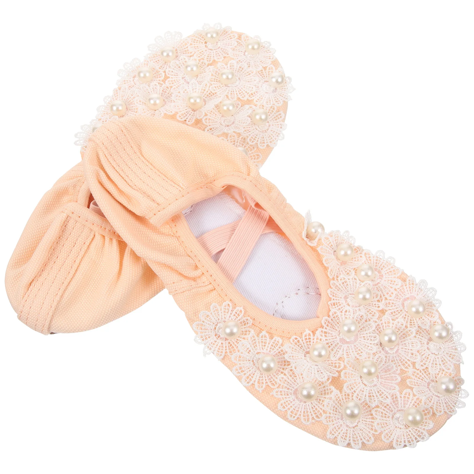 

Soft-soled Dance Shoes Ballet for Toddlers Girls Yoga Flats Pink Kids Breathable Non-slip Lightweight Practice Dancing